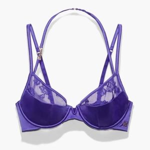 NWT Savage Fenty purple small v adjustable strap intimates bra size 38 DDD